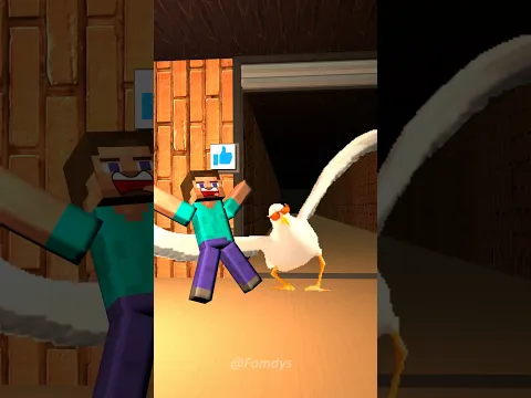 Help Herobrine escape Seagull Dancing #youtubeshorts