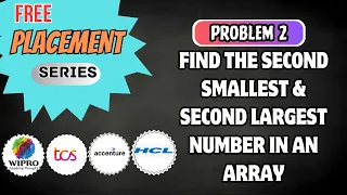 L2 - Find Second Largest and Second Smallest number On campus Placement Python