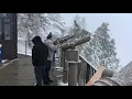 Palm Springs Aerial Tramway and Mount San Jacinto State Park during snow storm 01-15-2019