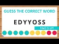 Guess the Correct Word Unscramble in Record Time 7 Letters Agent Quiz