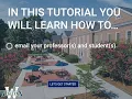 Jenzabar eLearning Training How to email your professor s and student s