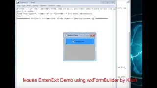 Mouse Button Demo in wxFormBuilder Using Python