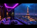 Night Paris Balcony Chill Lofi Music for Deep Focus Relax Lofi Rain Playlist