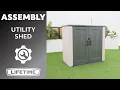 Lifetime Utility Shed Lifetime Assembly