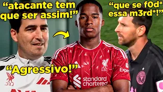 🔴TÉCNICO DO LIVERPOOL QUER ENDRICK POR AGRESSIVIDADE! MESSI TACANDO O D4NE-SE NA MLS e mais!