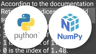 Numpy argsort - what is it doing