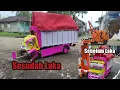 Download Lagu KECELAKAAN Tunggal Truk Canter Mbois Kabinnya Hancur || Versi Truk Kardus