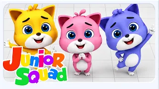 Tres gatitos + Más Vivero rimas & Canciones infantiles - Junior Squad