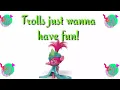 Lagu Trolls just wanna have fun (lyrics) trolls world tour