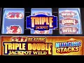 777 Blazing Triple Double Jackpot Wild Nudging Stacks Casino 3 Reel Slot