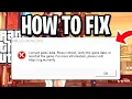 How To Fix GTA 5 Corrupt Game Data Please Reboot - Step By Step