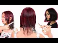 Cutting Bob Hair Cut at-home a-line style super easy