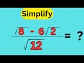 Simplify This Math Expression 8 - 6 2 12
