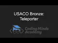 USACO 2018 Bronze Question Solution - Teleporter