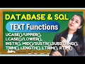 Database SQL Text functions Class 12 IP