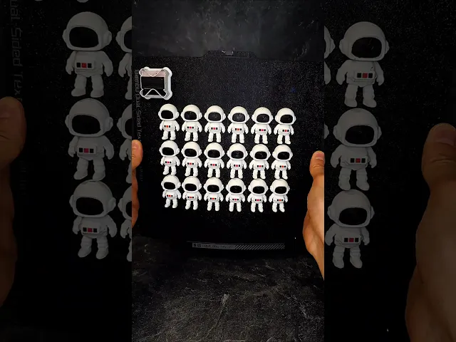 Tiny Astronaut with Space Rocket Box / Keychain / Articulated Fidget Toy video thumbnail