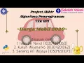 PROGRAM HARGA MOBIL 2020 MENGGUNAKAN PYTHON