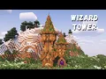 Minecraft How to Build a Wizard Tower with Everything You Need To Survive Part 1