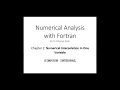 Numerical Analysis with Fortran Simpson Integral in One Dimension
