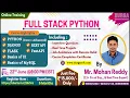 FULL STACK PYTHON Online Training DURGASOFT