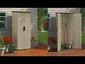 Outdoor Storage Cabinet Garden Shed Tools Patio Vertical Backyard Pool Tall New