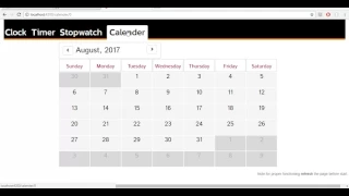 clock stopwatch calendar timer angular2 momentjs