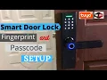 Tuya Smart Door Lock Fingerprint and Passcode Setup