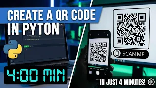 Create QR Code Using Python in 4 Minutes Python QR Code Generator
