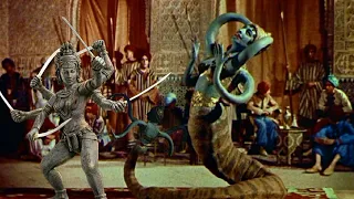sinbad the golden voyage snake dance kali dance u0026 fight