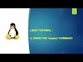 Linux Tutorial - 5 Using the uname command