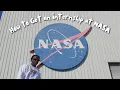 How to get an internship at NASA