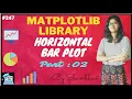 Matplotlib library horizontal bar plot part 02 data science exploratory data analysis
