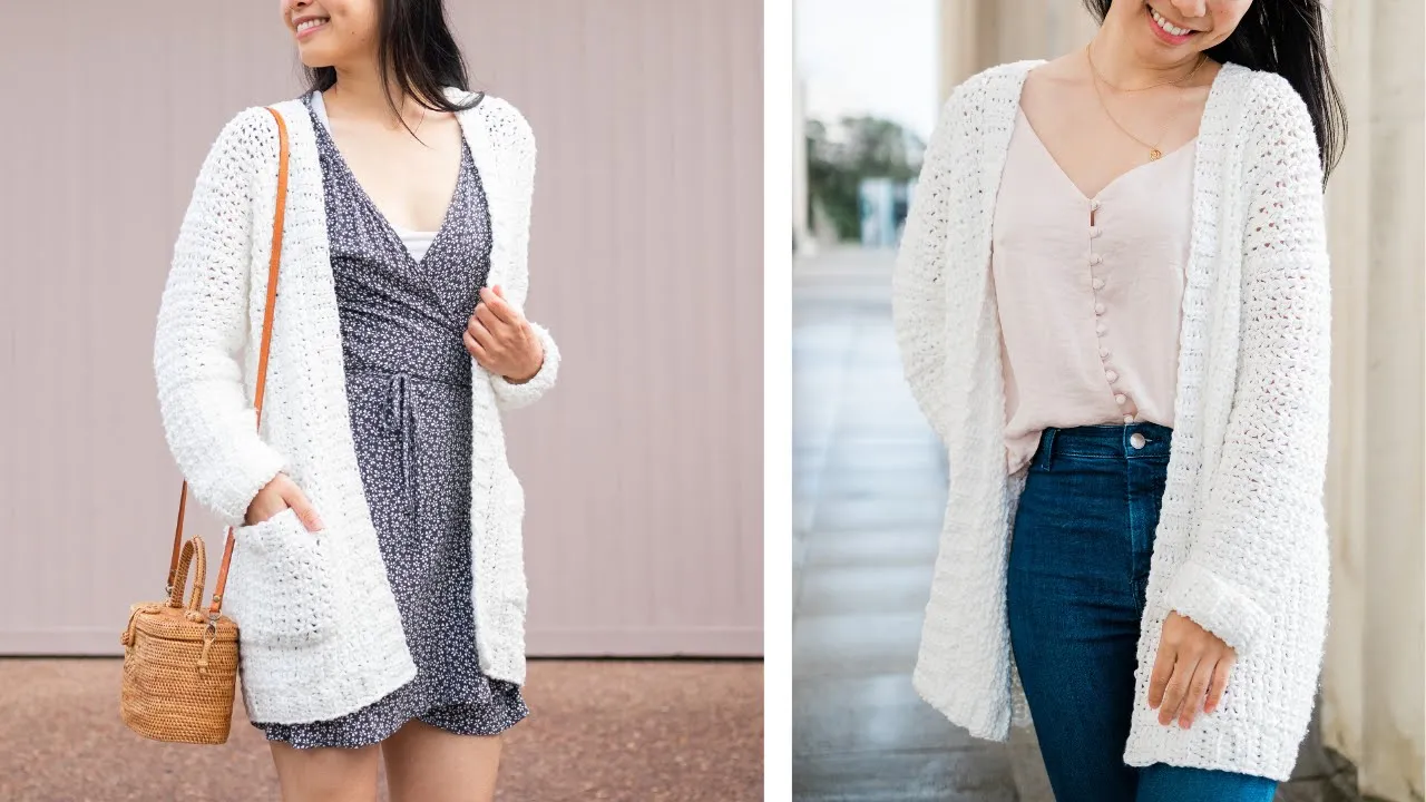 Crochet Summer Cardigan with Pockets!