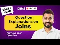 Lec-49 Question on Inner Left Right Full Outer Joins Explanation DBMS