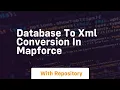 Database to xml conversion in mapforce