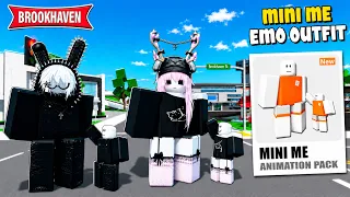 OUTFIT EMO ANIMASI MINI ME Di Brookhaven - Roblox