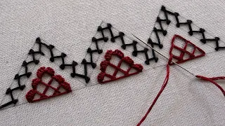 Very very superb hand embroidery pattern | hand embroidery for beginners | embroidery 