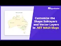 Customize the Shape Sublayers and Vector Layers in NET MAUI Maps
