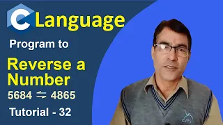 C Program To Reverse a Number using While Loop C Language Tutorial - 32