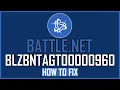 How To Fix Battle net BLZBNTAGT00000960 Error