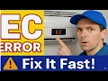 EC Error Code in Inverter and Conventional Air Conditioners - Meaning Causes and Step-by-Step Fix