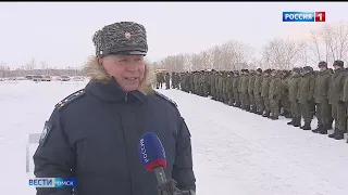 К местам несения службы отправились мобилизованные из Омска