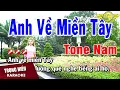 Download Lagu Karaoke Anh Về Miền Tây Tone Nam Nhạc Sống | Trọng Hiếu