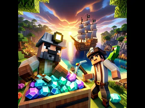 Minecraft server video for Pug Mines and Pirate Finds 1.21.10