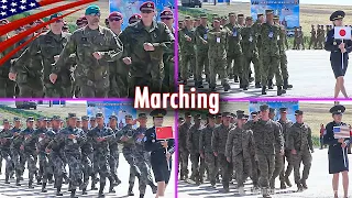 Parade Showcases Various Military Marching Styles From Different Countries 