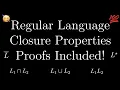 Closure Properties of Regular Languages Proofs