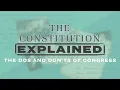 The Do s and Don ts of Congress - Teaching Article I of the Constitution