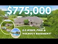 3 5 Acres Pool Paradise Walkout Basement Home in Ozark MO