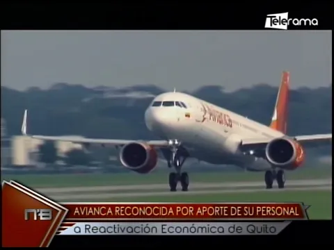 Avianca reconocida por aporte de su personal a reactivación económica de Quito
