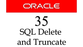 SQL tutorial 35 DELETE and TRUNCATE how to delete data from a table